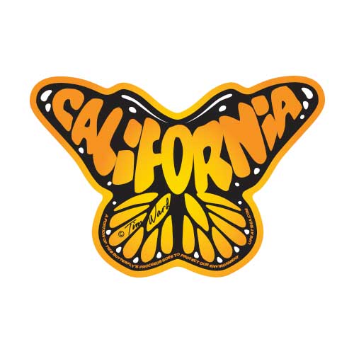 California Butterfly Sticker