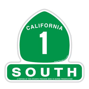 California Highway 1 South Sticker