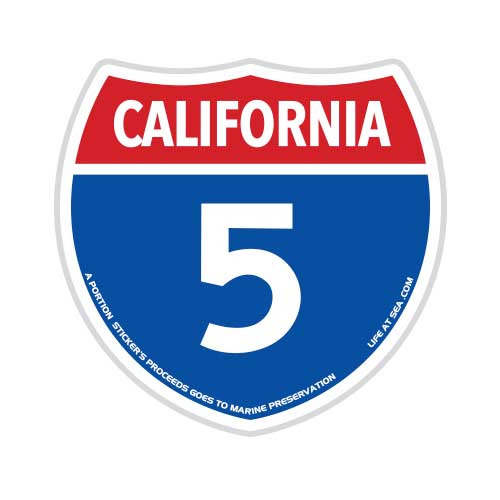 California Highway 5 Sticker