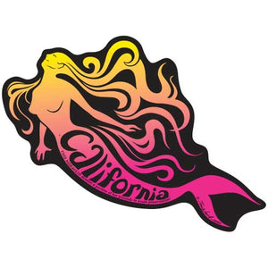 California Mermaid Pink Sticker