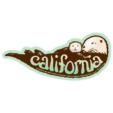 California Otter Sticker [Green]