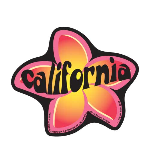 California Plumeria Sticker