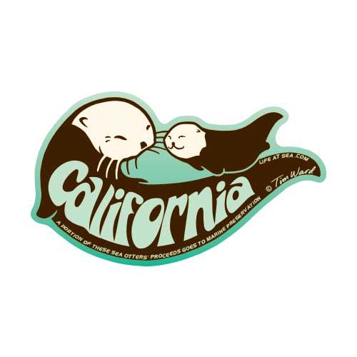 California Sea Otter Magnet [Green]