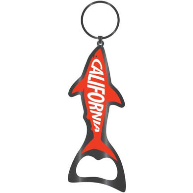 California Shark Bottle Opener Keychain