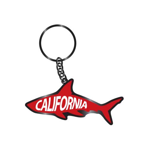 California Shark Keychain