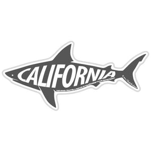 California Shark Sticker [Grey]