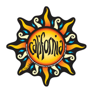 California Sun Sticker