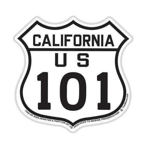 California Highway US 101 Sticker