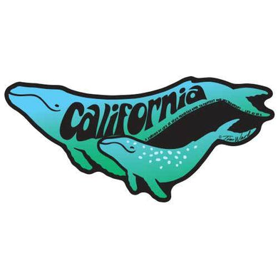 California Whales Sticker