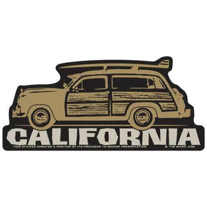 California Woody Sticker