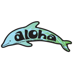 Aloha Dolphin Sticker