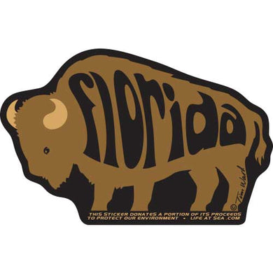Florida Bison Bull Sticker