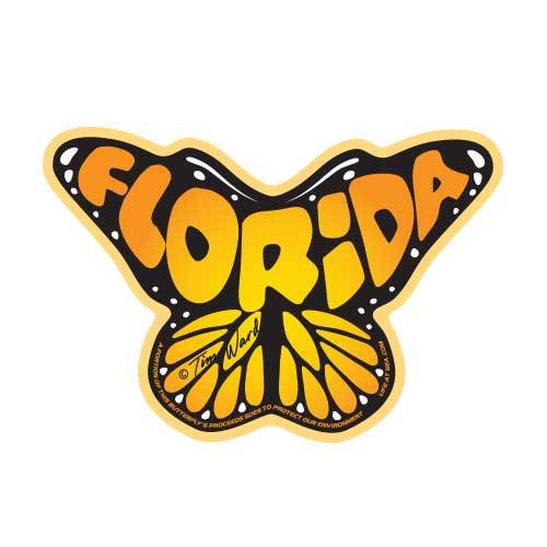 Florida Butterfly Sticker