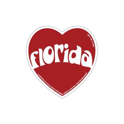 Florida Heart Sticker