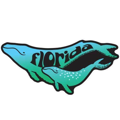 Florida Humpback Whales Sticker