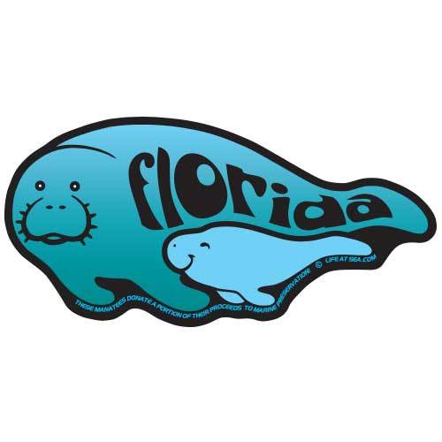 Florida Manatee Sticker