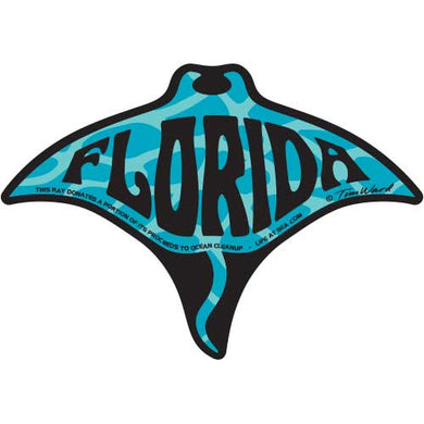 Florida Manta Ray Sticker