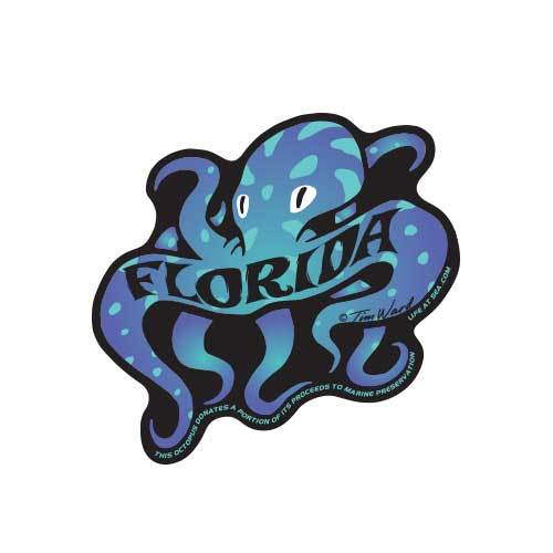 Florida Octpus Sticker [Blue]