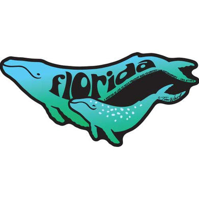Florida Whale Sticker