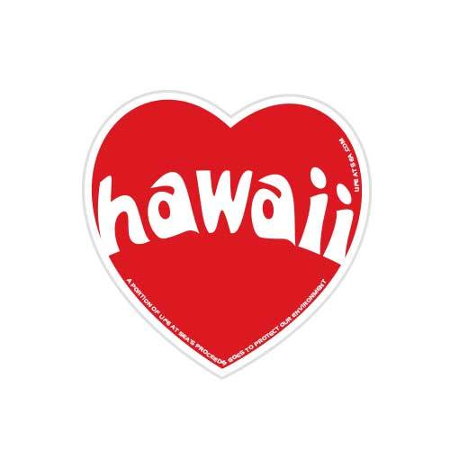 Hawaii Heart Sticker