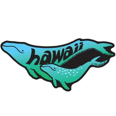 Hawaii Whales Sticker