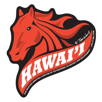 Hawaii Mustang Sticker