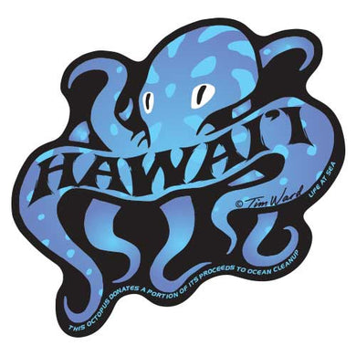 Hawaii Octopus Sticker (Purple)