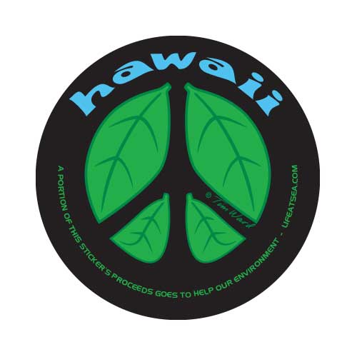 Hawaii Peace Sticker