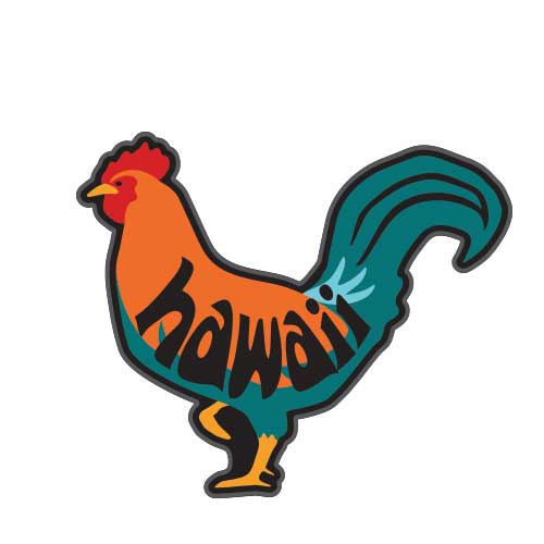 Hawaii Rooster Patch
