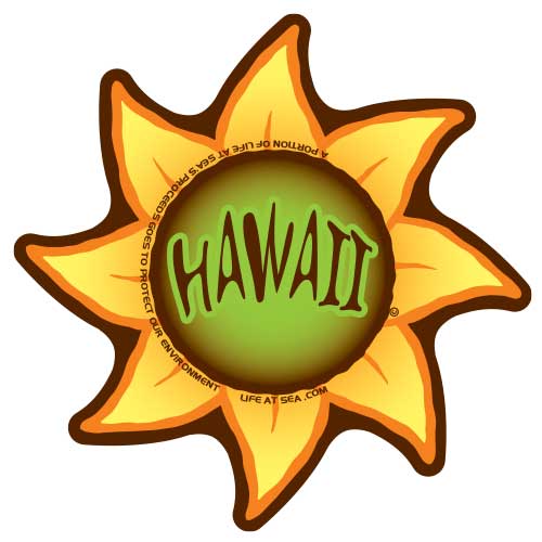 Hawaii Sunflower Sticker