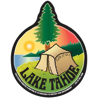 Lake Tahoe Camping Sticker (Day)
