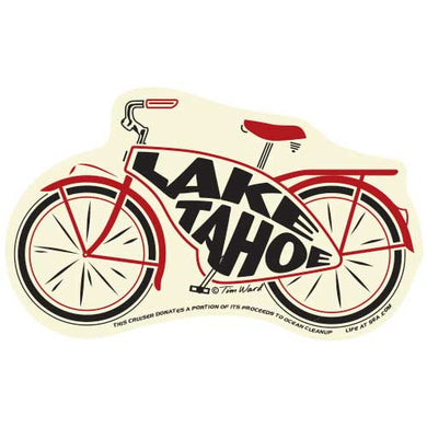 Lake Tahoe Cruiser Bike Sticker