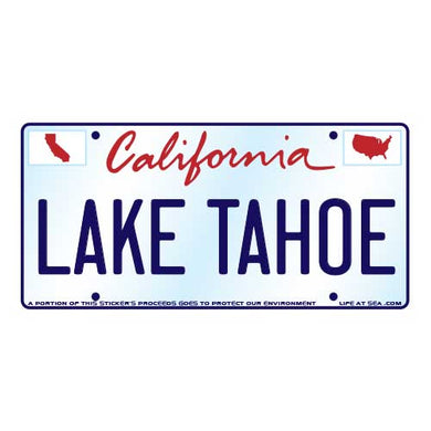 Lake Tahoe License Plate Sticker