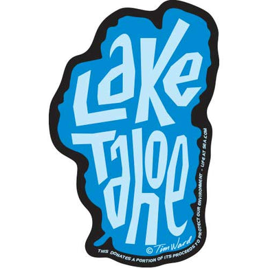 Lake Tahoe Map Sticker