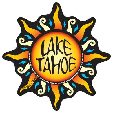 Lake Tahoe Sun Sticker