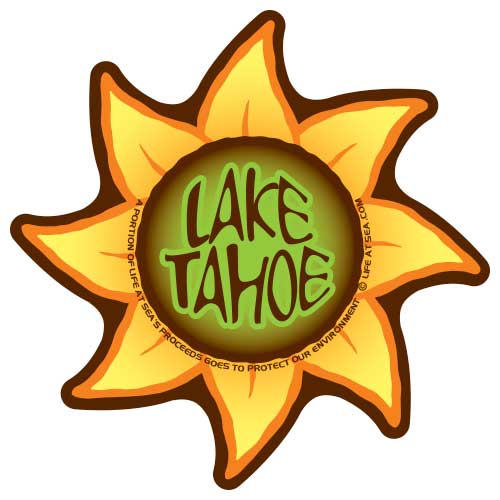 Lake Tahoe Sunflower Sticker