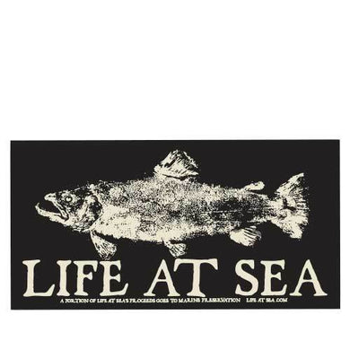Life At Sea Salmon Sticker