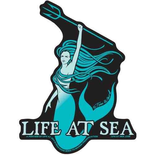 Life At Sea Vida Marina Sticker [Blue]