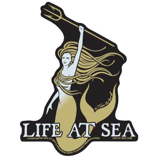 Life At Sea Vida Marina Sticker [Gold]