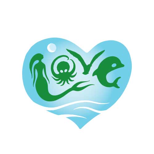 Aloha Ocean Love Sticker
