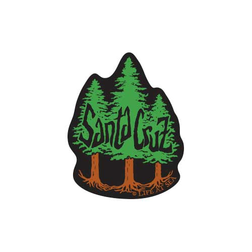 Santa Cruz Redwood Three Trees 'Small Sticker'