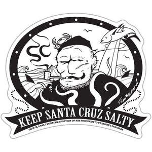 Tim Ward Santa Cruz Sticker "Keep Santa Cruz Salty"