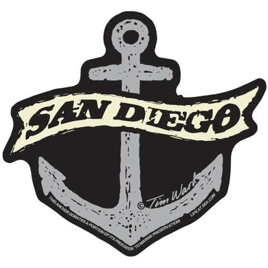 San Diego Anchor Sticker