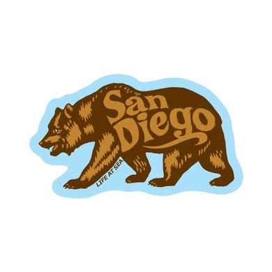 San Diego Bear 'Small Sticker'