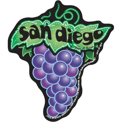 San Diego Grapes Sticker