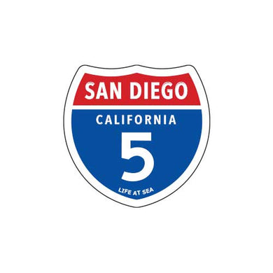 San Diego Highway 5 'Small Sticker'