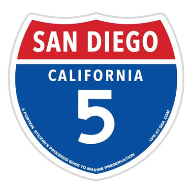 San Diego Highway 5 Sticker