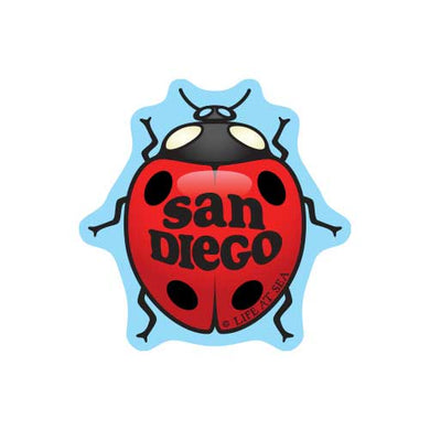 San Diego Lady Bug 'Small Sticker'