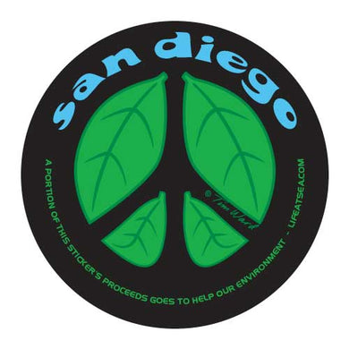 San Diego Peace Sticker