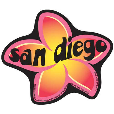 San Diego Plumeria Sticker